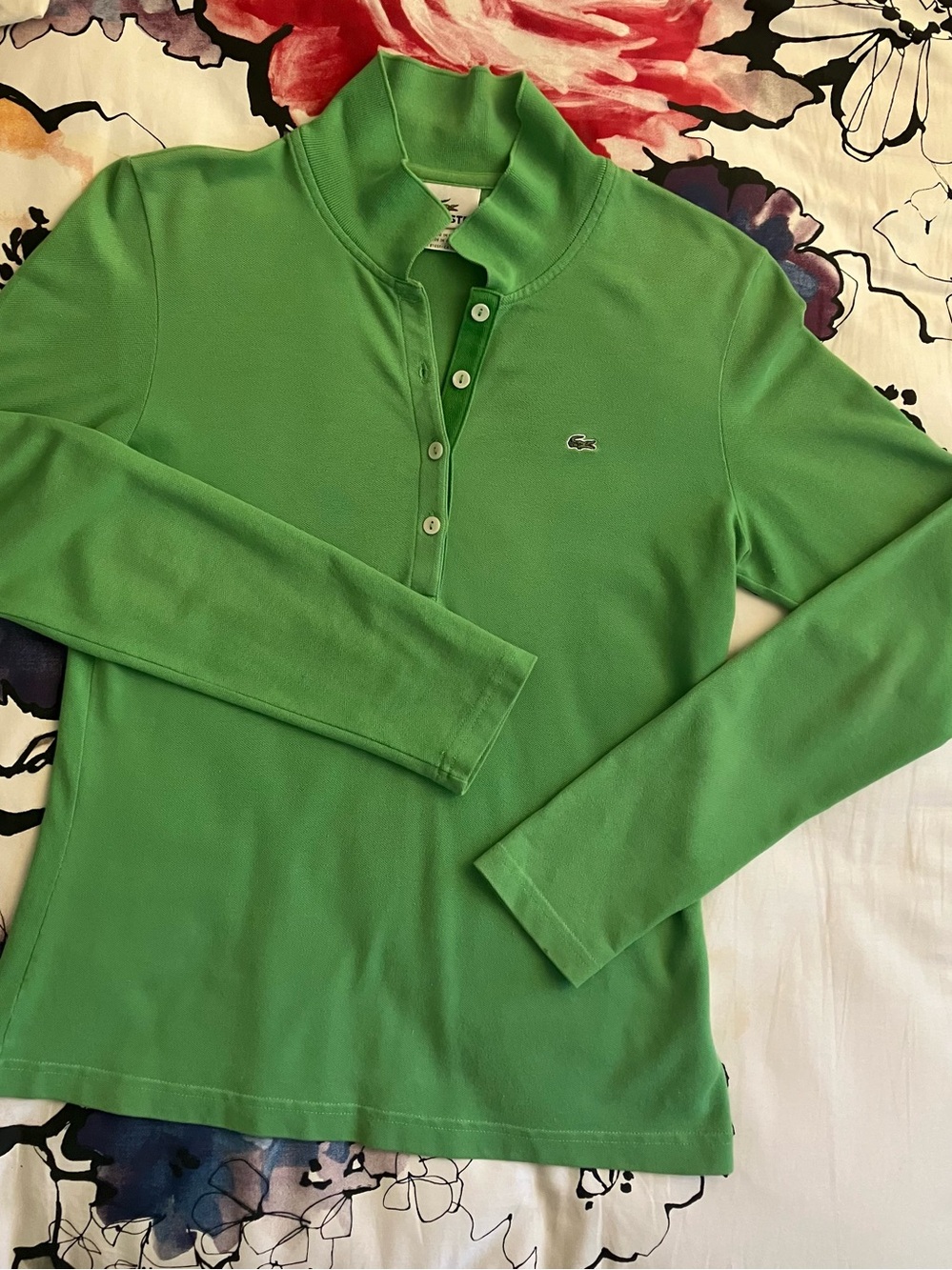 Lacoste Sz 42 Long-Sleeve Polo
